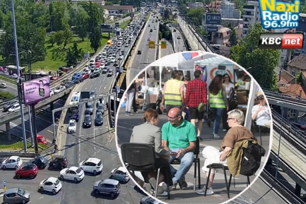 AUTOKOMANDA U KOLAPSU ZBOG BLOKADA U CENTRU GRADA: Automobili kao lego kockice, nema igla gde da padne (VIDEO)