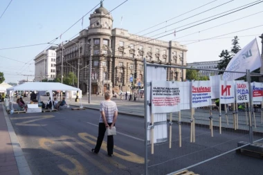 SEDAM DANA IŽIVLJAVANJA NAD BEOGRAĐANIMA! Ni danas nećete moći Nemanjinom i Kneza Miloša, BLOKADERI NASTAVLJAJU DA TERORIŠU CEO GRAD!