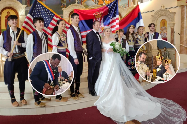 VENČANJE U SRCU AMERIKE UZ SRPSKE OBIČAJE: Kristofer je zbog Tatjane zavoleo pravoslavlje, a na svadbi su im bili i američki kongresmeni