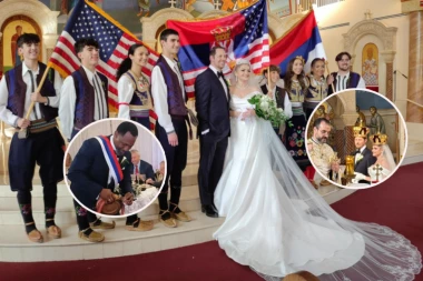 VENČANJE U SRCU AMERIKE UZ SRPSKE OBIČAJE: Kristofer je zbog Tatjane zavoleo pravoslavlje, a na svadbi su im bili i američki kongresmeni