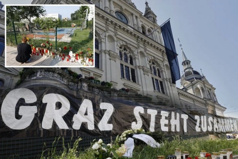 CRNE ZASTAVE NA ZGRADAMA, MUK I SUZE! Sablasne scene u Austriji nakon STRAVIČNOG MASAKRA U ŠKOLI!