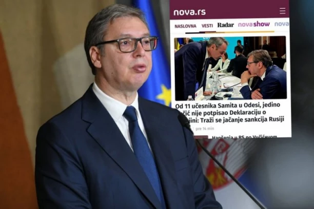 PREDSEDNIK POKAZAO DA IMA KIČMU,  BLOKADERSKI MEDIJI KUKAJU: Samo Vučić odbio da potpiše deklaraciju u Odesi!