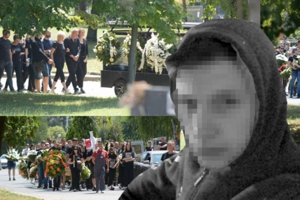 POLICAJCI U CIVILU NADGLEDALI SAHRANU MLADIĆA KOJI JE GREŠKOM UBIJEN U BEOGRADU! Porodica i prijatelji se oprostili od Ivana! (FOTO, VIDEO)