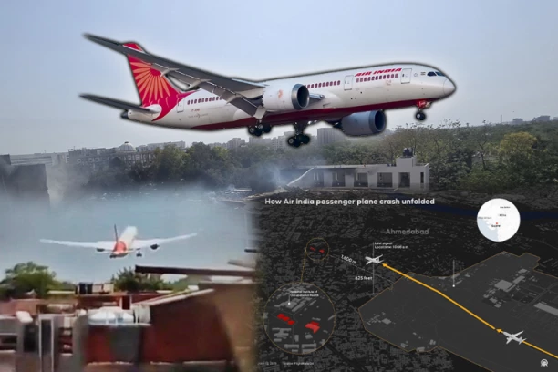 MISTERIOZNIH 40 SEKUNDI! Objavljen novi snimak pada aviona u Indiji: "Ovo odskače od svega što smo dosad videli!"