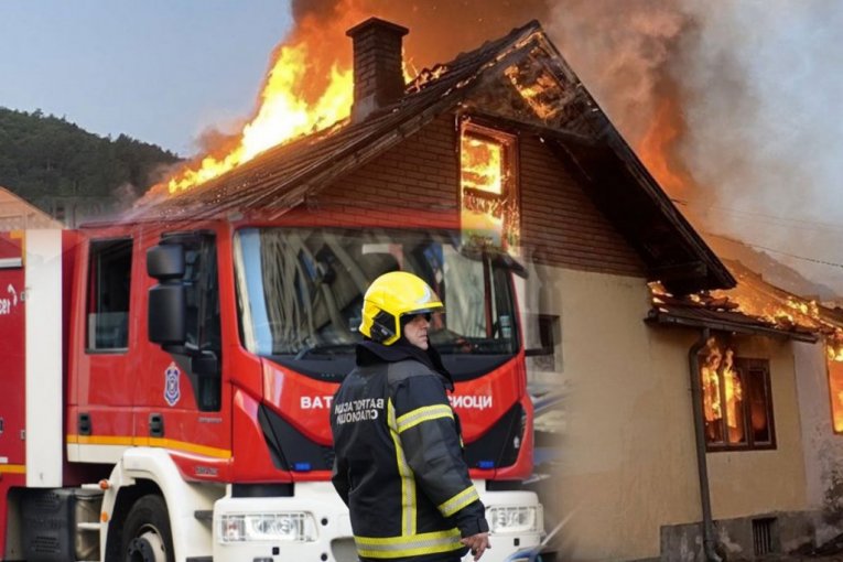 JEDNA OSOBA STRADALA U POŽARU! Gori kuća u selu kod Sjenice!
