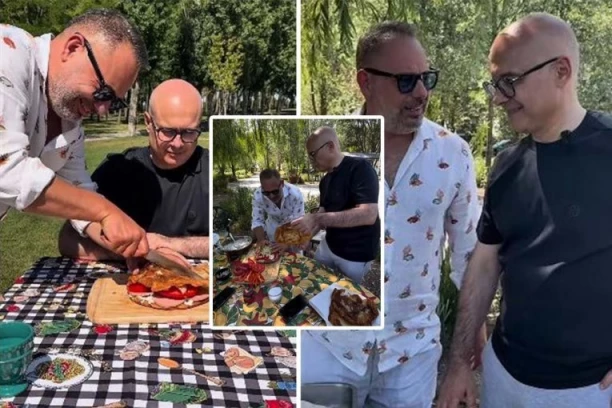 "MI SMO STARI SENDVIČARI" - Miloš Vučević posetio Branka Babića, a ovaj mu spremio specijalitet: "NIŠTA BEZ PARIZERA! DAJ GRIZ!" (VIDEO)