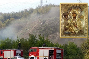 NOVO ČUDO U NIŠU OSTAVILO NAROD BEZ REČI: Vatrogasci iz plamena izvukli neoštećenu ikonu Bogorodice (FOTO)