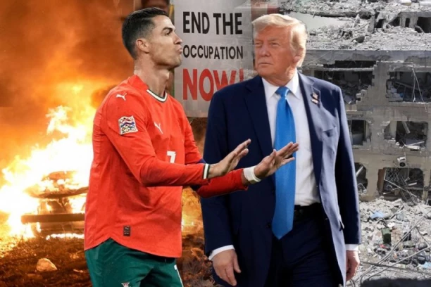 RONALDOV DRES NA POKLON TRAMPU: Portugalac napisao MOĆNU poruku, a tiče se rata Izraela i Irana