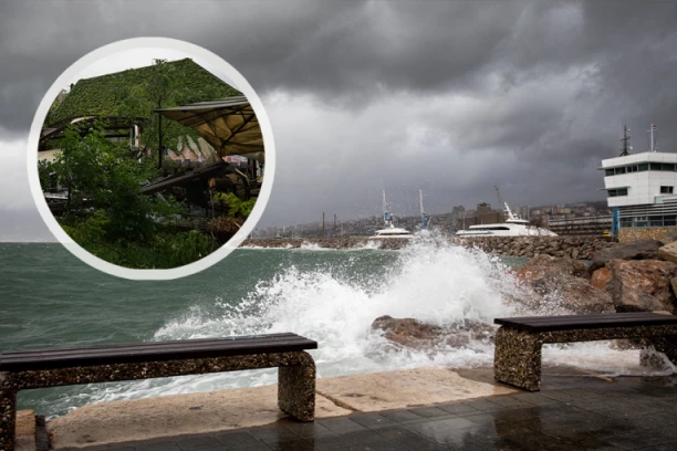 VETAR IŠČUPAO DRVEĆE IZ KORENJA, MORE DIVLJA KAO DA ĆE URAGAN! Jezivi snimci nevremena u Hrvatskoj (VIDEO)