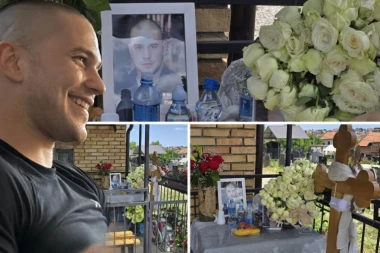 ŠEST MESECI OD UBISTVA NIKOLE STANKOVIĆA PIVCETA! Porodica utučena na mladićevom grobu, bele ruže i mede u znak sećanja! LIKVIDIRAN SA TRI HICA NA SPAVANJU! (FOTO, VIDEO)