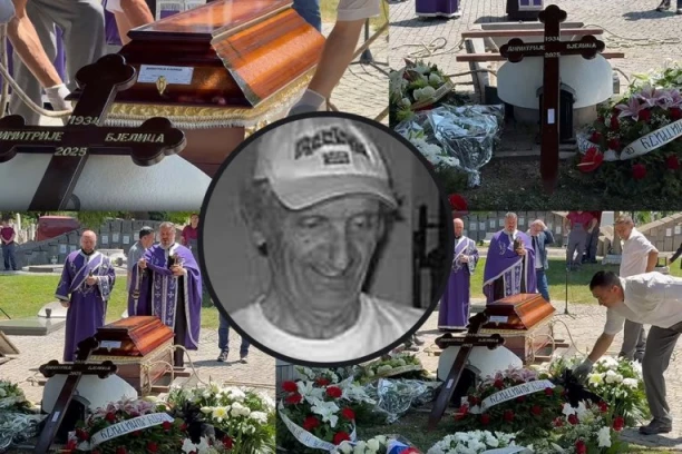 SAHRANJEN DIMITRIJE BJELICA! Isidorin otac ispraćen na večni počinak, OVE scene kidaju dušu na komade! (VIDEO)