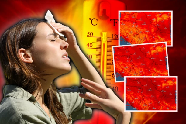 SVE SE CRVENI KAO U PAKLU! Temperaturni radar pokazuje razmere apokalipse koja nas čeka sve do petka (FOTO)