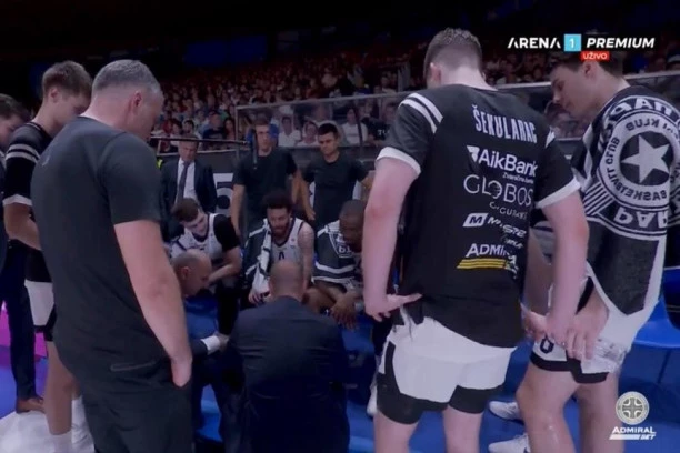 "BALŠA, PROBUDI SE..." HIT tajm-aut Bogdana Karaičića - evo kako je pokušao da razmrda Partizan! (VIDEO)