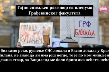 EVO KAKAV SU MONSTRUOZNI PLAN ZA VIDOVDAN IMALI BLOKADERI SA GRAĐEVINSKOG FAKULTETA! Prete i skidanjem glava!