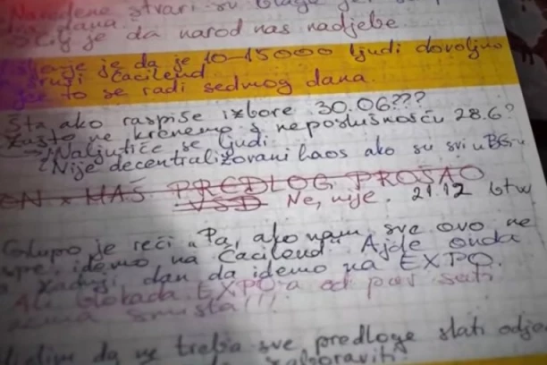 PLANIRALI DA PRAVE LAŽNE PORNO SNIMKE POLITIČARA, URINIRAJU PO ZGRADAMA POLICIJE...! Jezive beleške blokadera sa FPN: "OSTAJE NAM SAMO DRŽAVNI UDAR"!