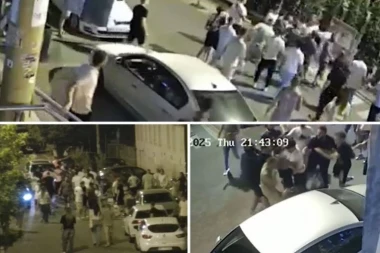 MASOVNA TUČA ISPRED NOVOPAZARSKOG UNIVERZITETA! Sve zabeležile sigurnosne kamere! (FOTO)