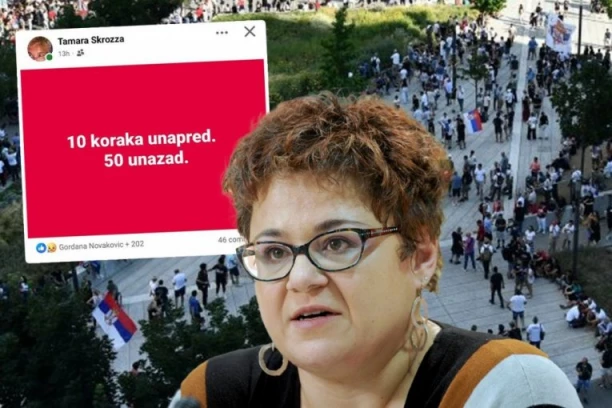 OPOZICIONA NOVINARKA PRIZNALA DA JE PROTEST PROPAO! Okupilo se tri puta manje blokadera nego 15. marta: "50 koraka unazad"