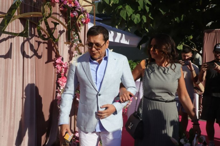 Aco Pejović sa suprugom