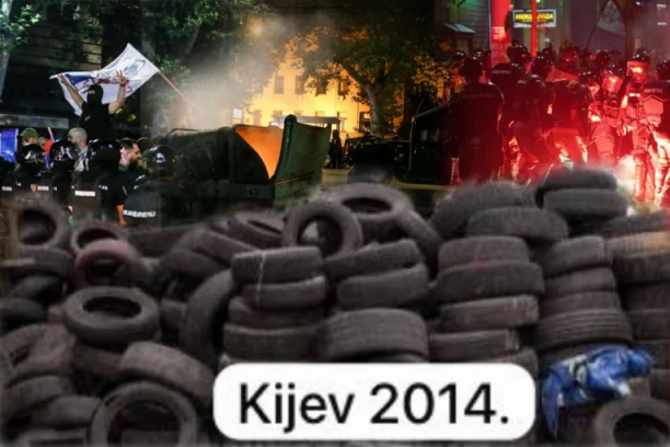 BLOKADERI ŽELE UNIŠTENJE SRBIJE! Blokiraju ulice kao demonstranti u Kijevu 2014. godine, obojena revolucija odnela mnoge živote (FOTO)