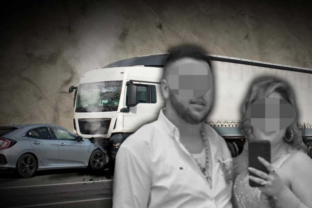 VOZIO 200 NA SAT I SNIMAO ZA DRUŠTVENE MREŽE! Posle nekoliko minuta se zakucao u kamion i ubio tada ženu i sebe -  PRIZORI NAKON JEZIVE STRAVIČNE NESREĆE LEDE KRV! (FOTO, VIDEO)