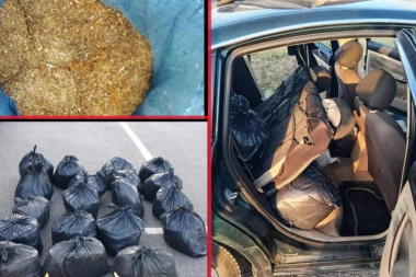 POKUŠAO DA POBEGNE SA MESTA KONTROLE! Gepek pun rezanog duvana, predat policiji! (FOTO)