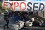 ČETIRI MINUTA BLOKADE EXPO: Blokaderi sve očajniji, akcije sve besmislenije - SLIKALI SE, PA POBEGLI (FOTO, VIDEO)
