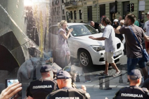 BRUTALAN NAPAD BLOKADERA U ČAČKU: Kamenicama i teleskopom na policiju!