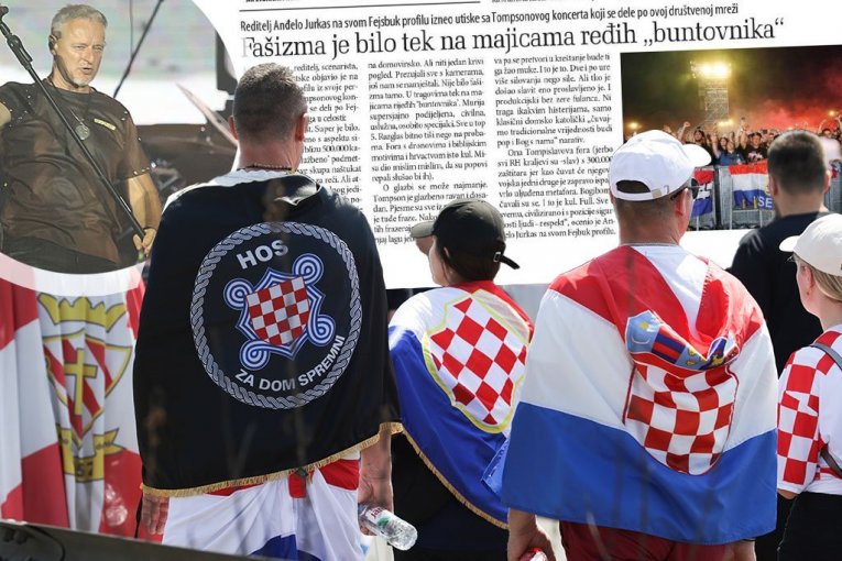 SKANDALOZNO! Opozicioni list Danas se svrstao na stranu strašne ideologije NDH: "Na koncertu Tompsona nije bilo fašizma" (FOTO)