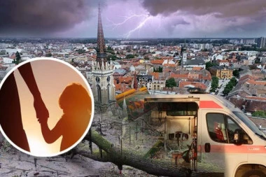 UŽAS U NOVOM SADU! Drvo palo na ženu (41) i devojčicu (8) tokom nevremena! OBE SA TEŠKOM POVREDAMA PREBAČENE NA HIRURGIJU!