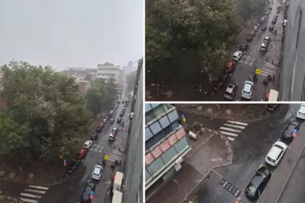 SUPERĆELIJSKA OLUJA STIGLA U BEOGRAD! Ovaj deo grada prvi na udaru: Prizori su apokaliptični (VIDEO)
