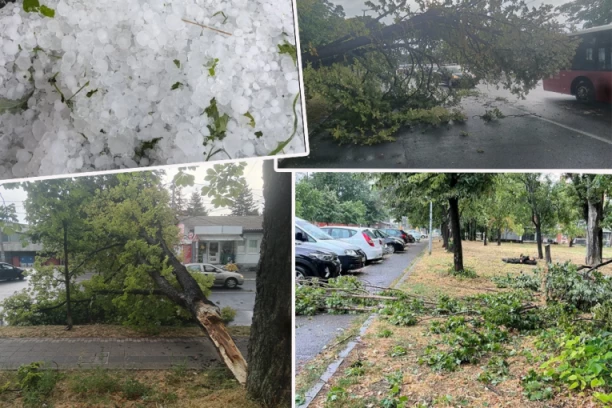 NEVREME NAPRAVILO HAOS PO SRBIJI! Pao kran na Novom Beogradu, krovovi leteli: Šest osoba povređeno, nastala veća šteta (FOTO, VIDEO)