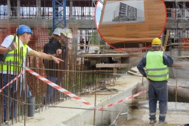 INSPEKCIJA NA GRADILIŠTU U VOJVODE STEPE GDE JE PAO RADNIK! Ispituju sve okolnosti, muškarac prevezen u Urgentni centar! (VIDEO)