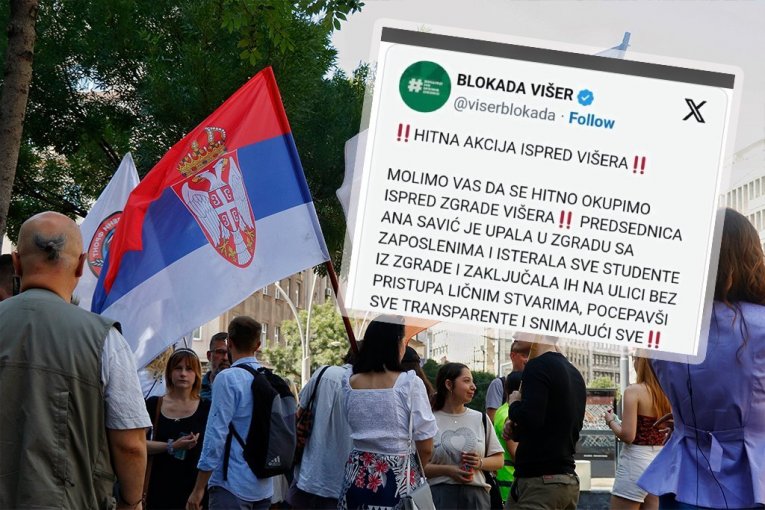 BLOKADERI SA VIŠER ISTERANI NAKON VIŠEMESEČNE OKUPACIJE ŠKOLE:  Zakukali "Profesorka nas zaključala na ulici, ostali smo u papučama!?"