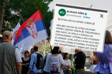 BLOKADERI SA VIŠER ISTERANI NAKON VIŠEMESEČNE OKUPACIJE ŠKOLE:  Zakukali "Profesorka nas zaključala na ulici, ostali smo u papučama!?"