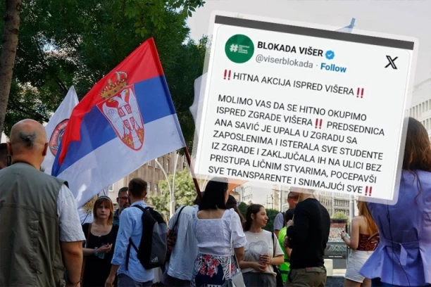 BLOKADERI SA VIŠER ISTERANI NAKON VIŠEMESEČNE OKUPACIJE ŠKOLE:  Zakukali "Profesorka nas zaključala na ulici, ostali smo u papučama!?"