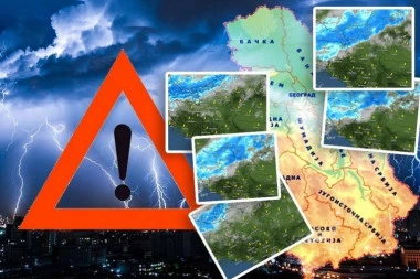 NAJNOVIJA PROGNOZA ZA CELU NEDELJU - KRETANJE OLUJE PO SATIMA! Još 2 dana tropska temperatura a onda POTOP!
