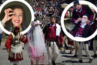 TRODNEVNA SVADBA U SELU DUHOVA: Ovakvo pravoslavno venčanje još niste videli – mladoženju briju pred celim selom, mladu nose ispod pokrivača (FOTO)