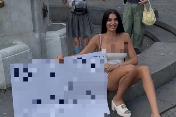 CEO BEOGRAD BRUJI O TRANSPARENTU TAMARE BOJANIĆ: Nasred Knez Mihailove ulice nosila OVE REČI, prolaznici u ŠOKU! (FOTO)
