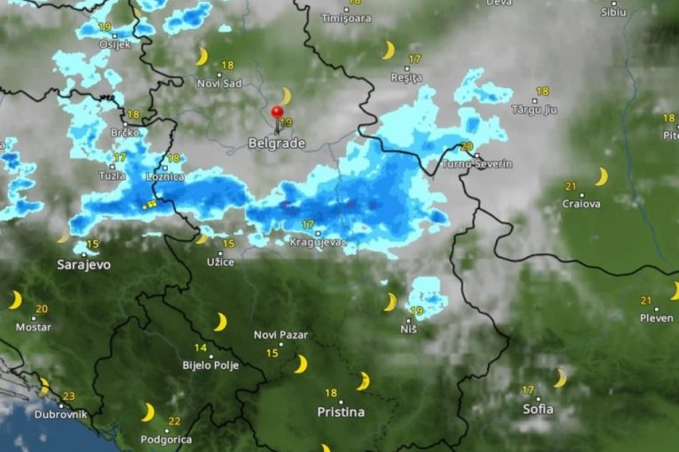 KRETANJE NEVREMENA IZ SATA U SAT