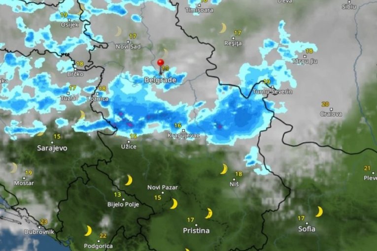 KRETANJE NEVREMENA IZ SATA U SAT