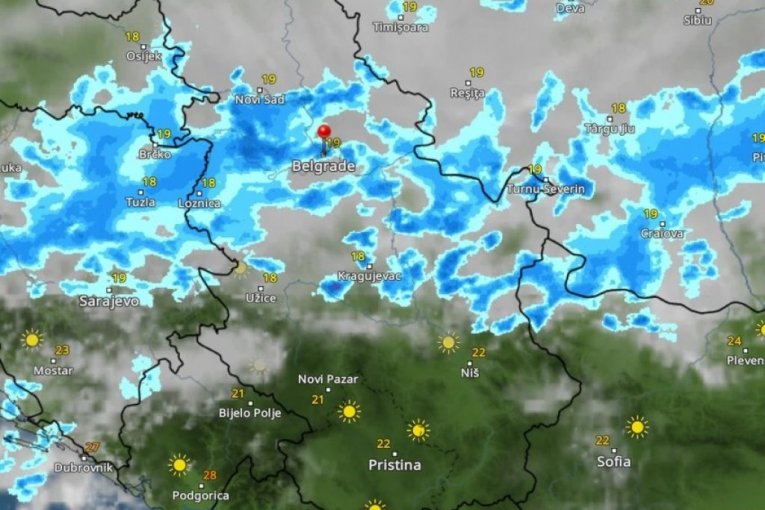 KRETANJE NEVREMENA IZ SATA U SAT