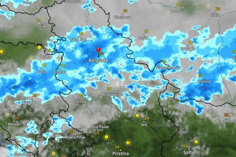 KRETANJE NEVREMENA IZ SATA U SAT