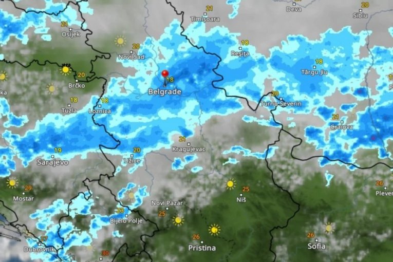 KRETANJE NEVREMENA IZ SATA U SAT