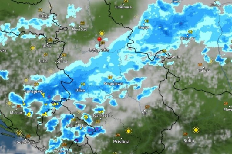 KRETANJE NEVREMENA IZ SATA U SAT