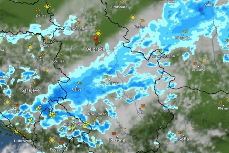 KRETANJE NEVREMENA IZ SATA U SAT