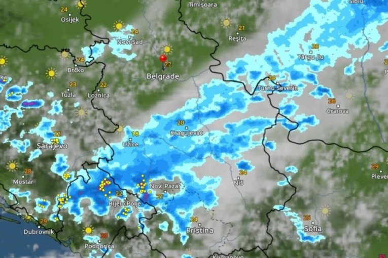 KRETANJE NEVREMENA IZ SATA U SAT