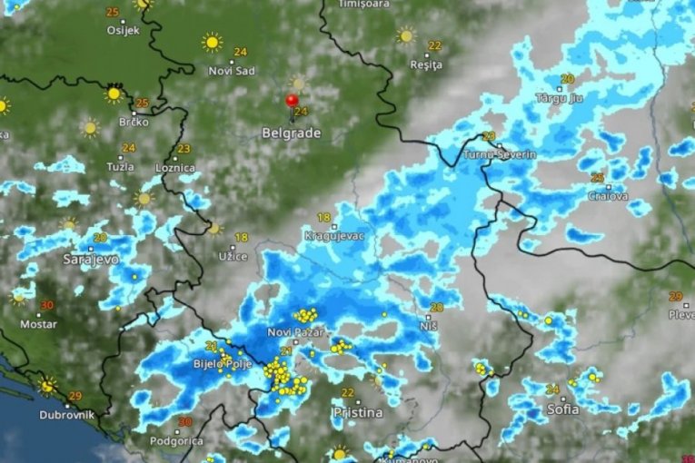 KRETANJE NEVREMENA IZ SATA U SAT