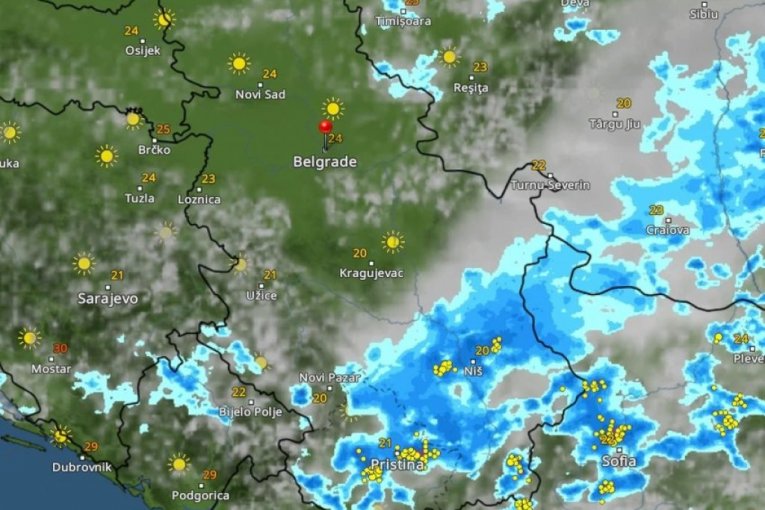 KRETANJE NEVREMENA IZ SATA U SAT