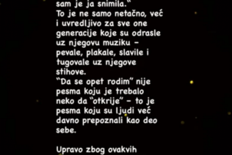 Objava Đulkice Sakić