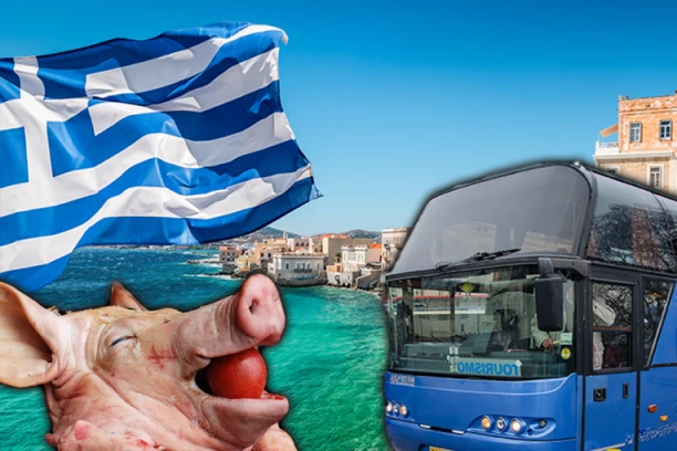 SRBIN NA LETOVANJE U GRČKU PONEO CELU SVINJU! Vozač nije mogao da veruje kada je ovaj POKUŠAO DA JE UNESE U AUTOBUS